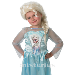 Peruca Frozen Princesa do Gelo Elsa, criança
