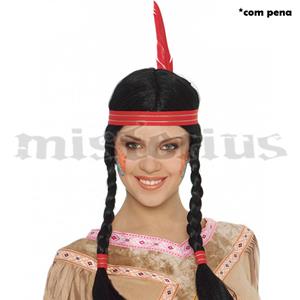 Peruca Índia Com Tranças