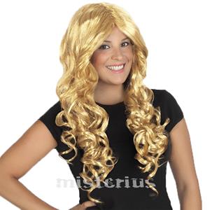 Peruca Ondulada Loira Comprida