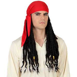 Peruca Pirata com Tranças, homem