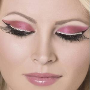 Pestanas Falsas Glitter Prateado