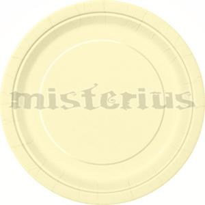 Prato Papel Creme, 16 Unid.