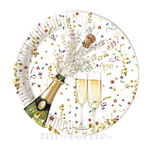 Pratos Papel Festivos, 8un