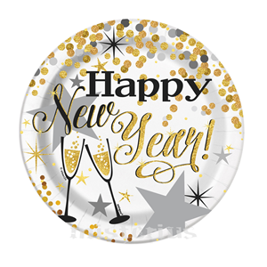 Pratos Happy New Year Peq.