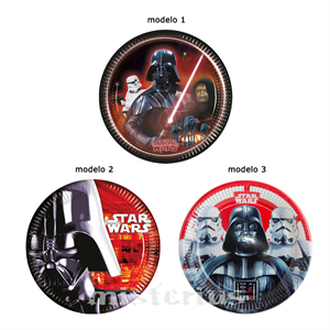 Pratos Star Wars, 8 Unid.