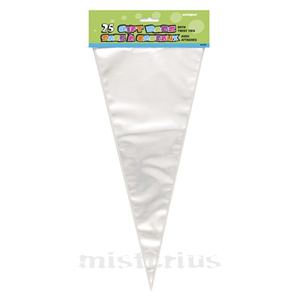 Sacos Transparente Triangulares, 25 Unid.