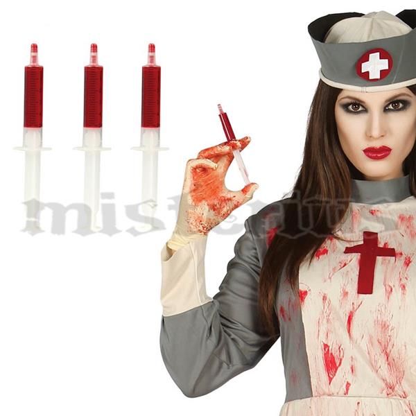 Seringas Com Sangue,3 unid
