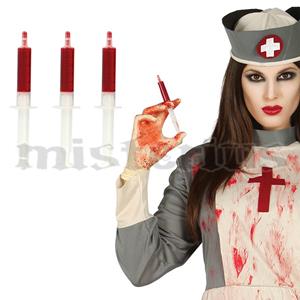 Seringas Com Sangue,3 unid Seringas Com Sangue,3 unid
