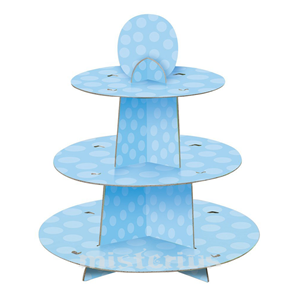Suporte Cupcakes Azul, 24 unid.