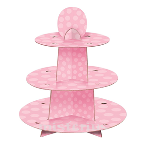 Suporte Cupcakes Rosa, 24 Unid.