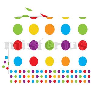 Toalha Mesa Bolinhas Multicor