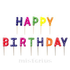 Velas Happy Birthday Multicor Bolinhas Velas Happy Birthday Multicor Bolinhas